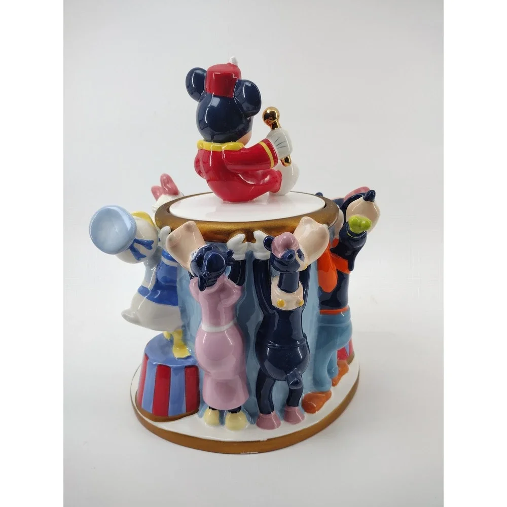 Disney Mickey Mouse club Band Leader Circus Parade Ceramic Cookie Jar